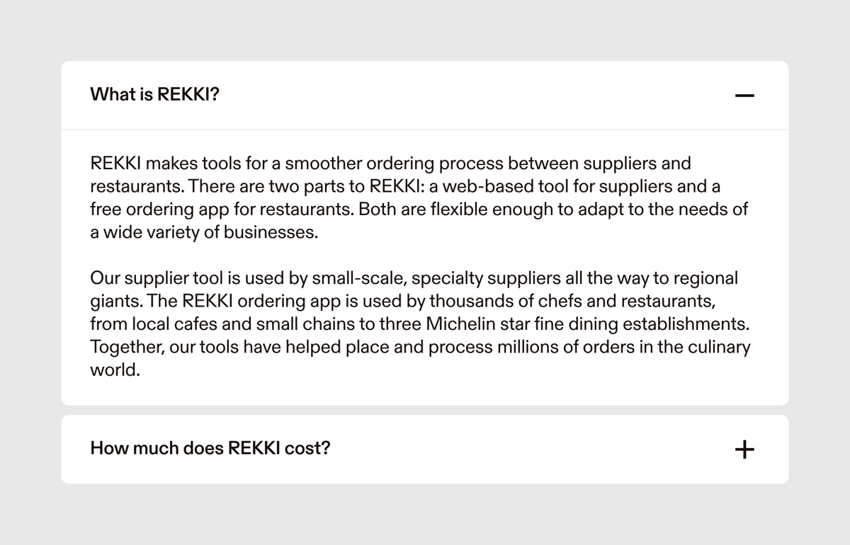 Rekki
				accordion ui component