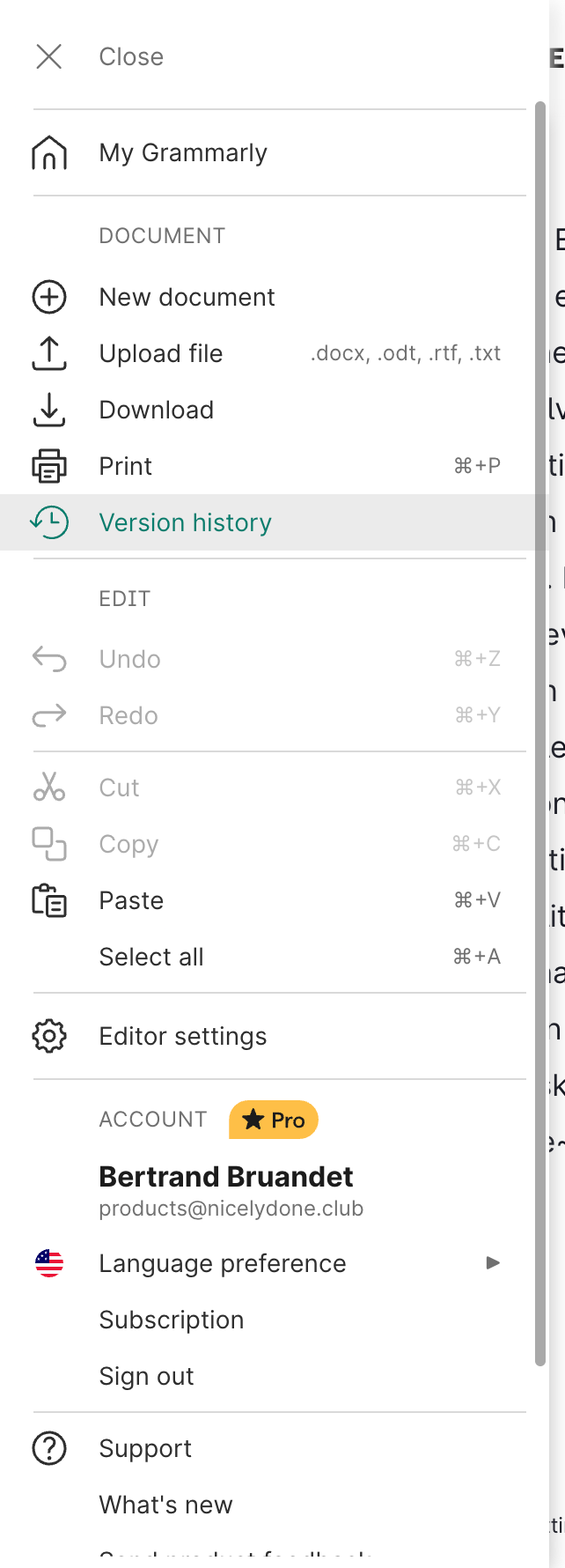 Grammarly
				toolbox ui component