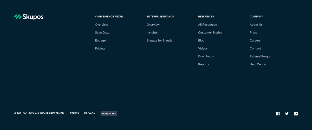 Skupos
				footer ui component
