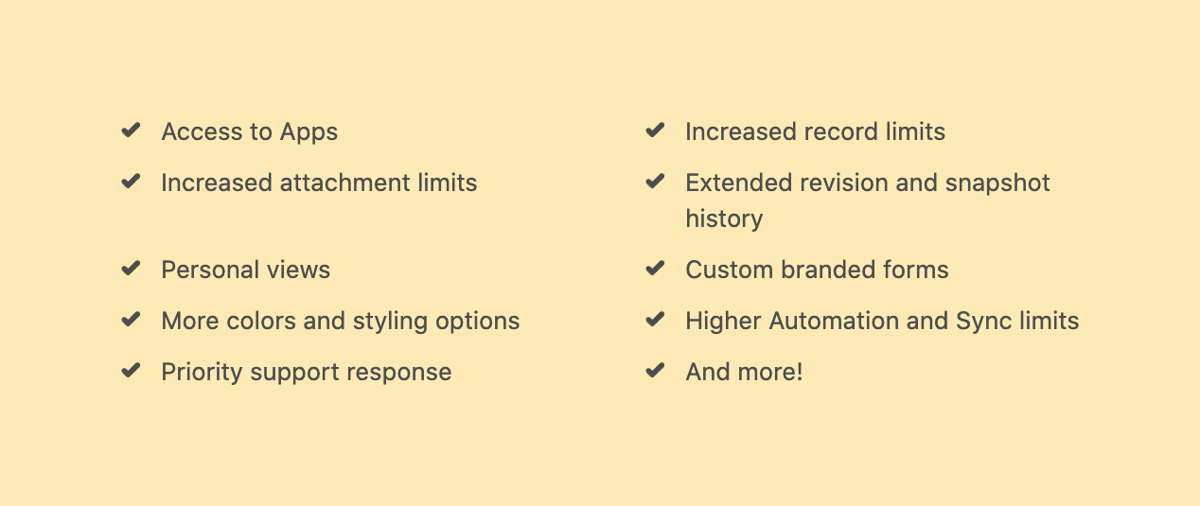 Airtable
				benefit list ui component