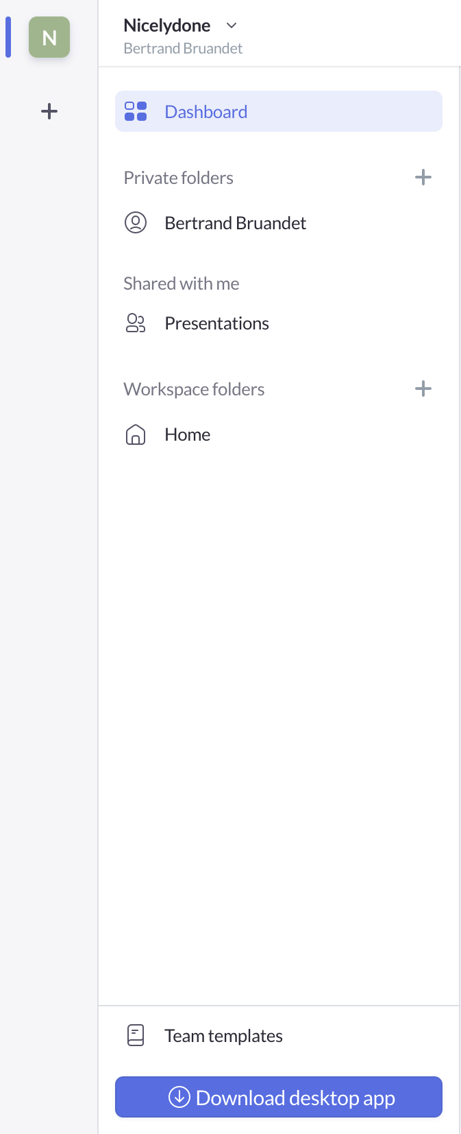 Pitch
				vertical navigation ui component