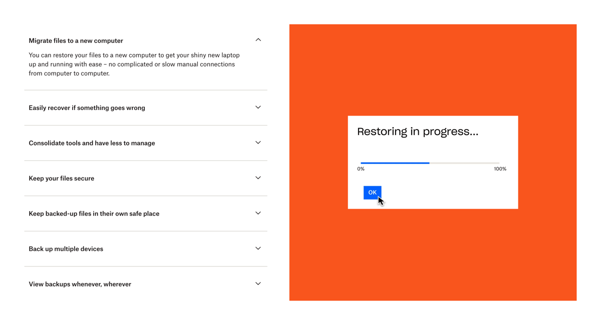Dropbox
				accordion ui component