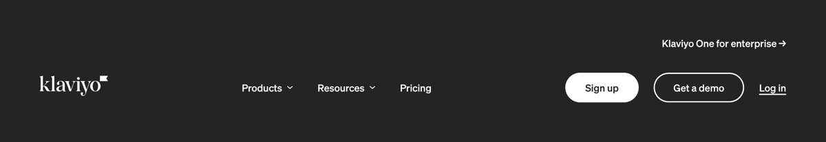 Klaviyo
				header ui component