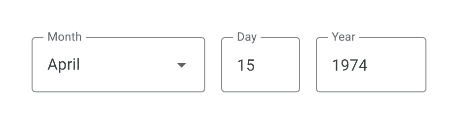 Google Account
				input date ui component