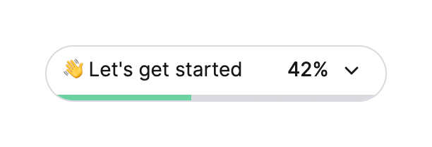 Cake
			onboarding progress indicator progress tracking progress bar progress ui component