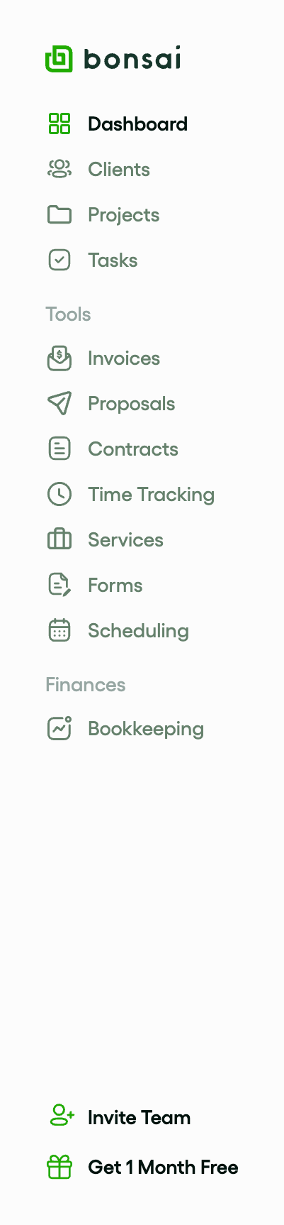 Bonsai
				vertical navigation ui component