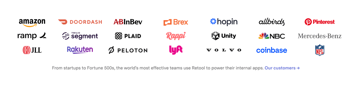 Retool
				social proof ui component