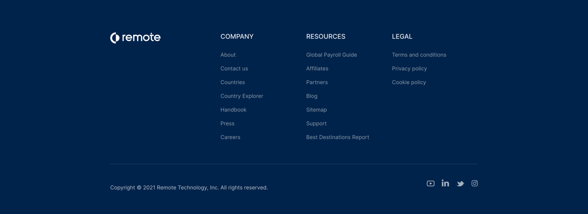 Remote
				footer ui component
