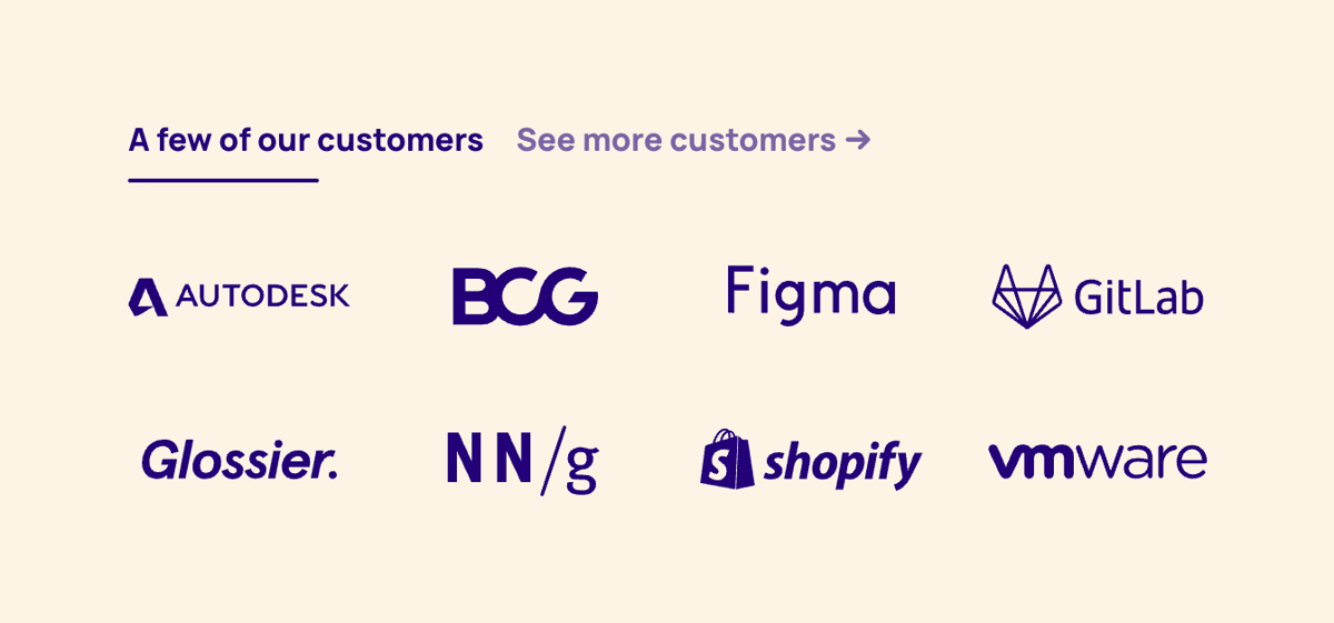 Dovetail
				social proof ui component