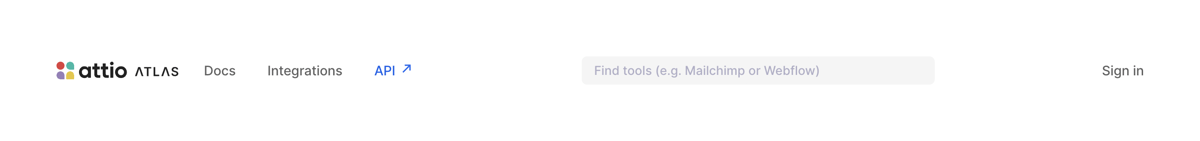 Attio
				horizontal navigation ui component