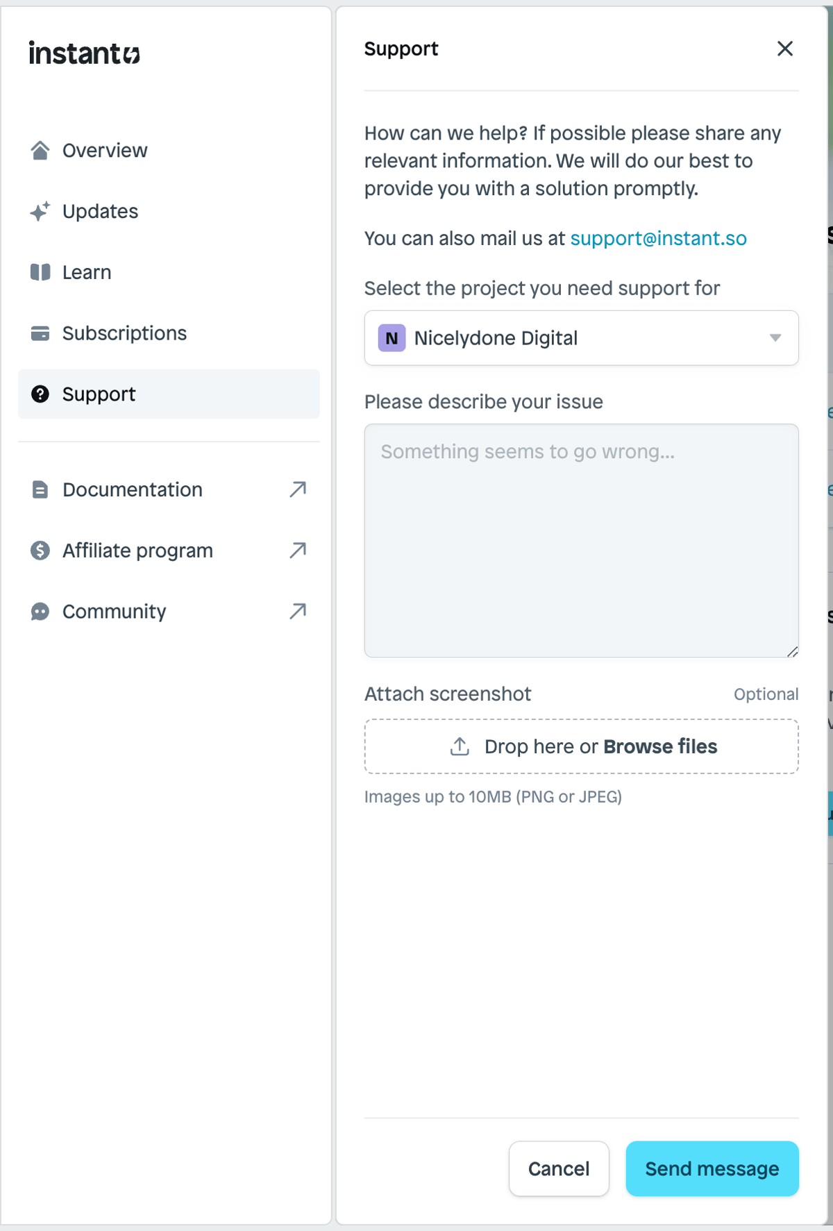 Instant
				vertical navigation ui component