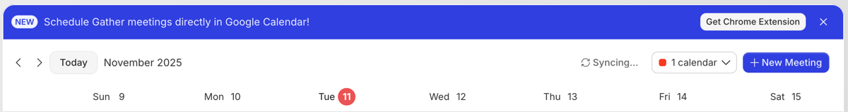 Gather
				message ui component