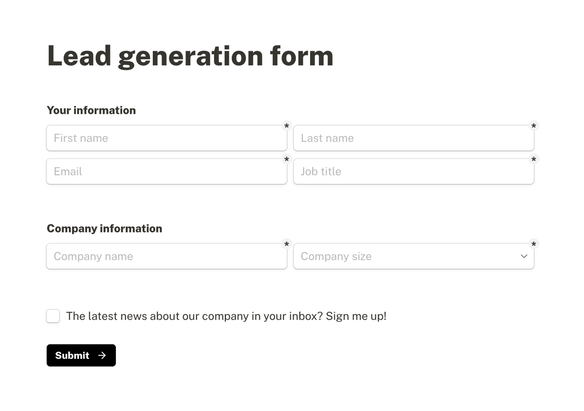 Tally
				form element ui component