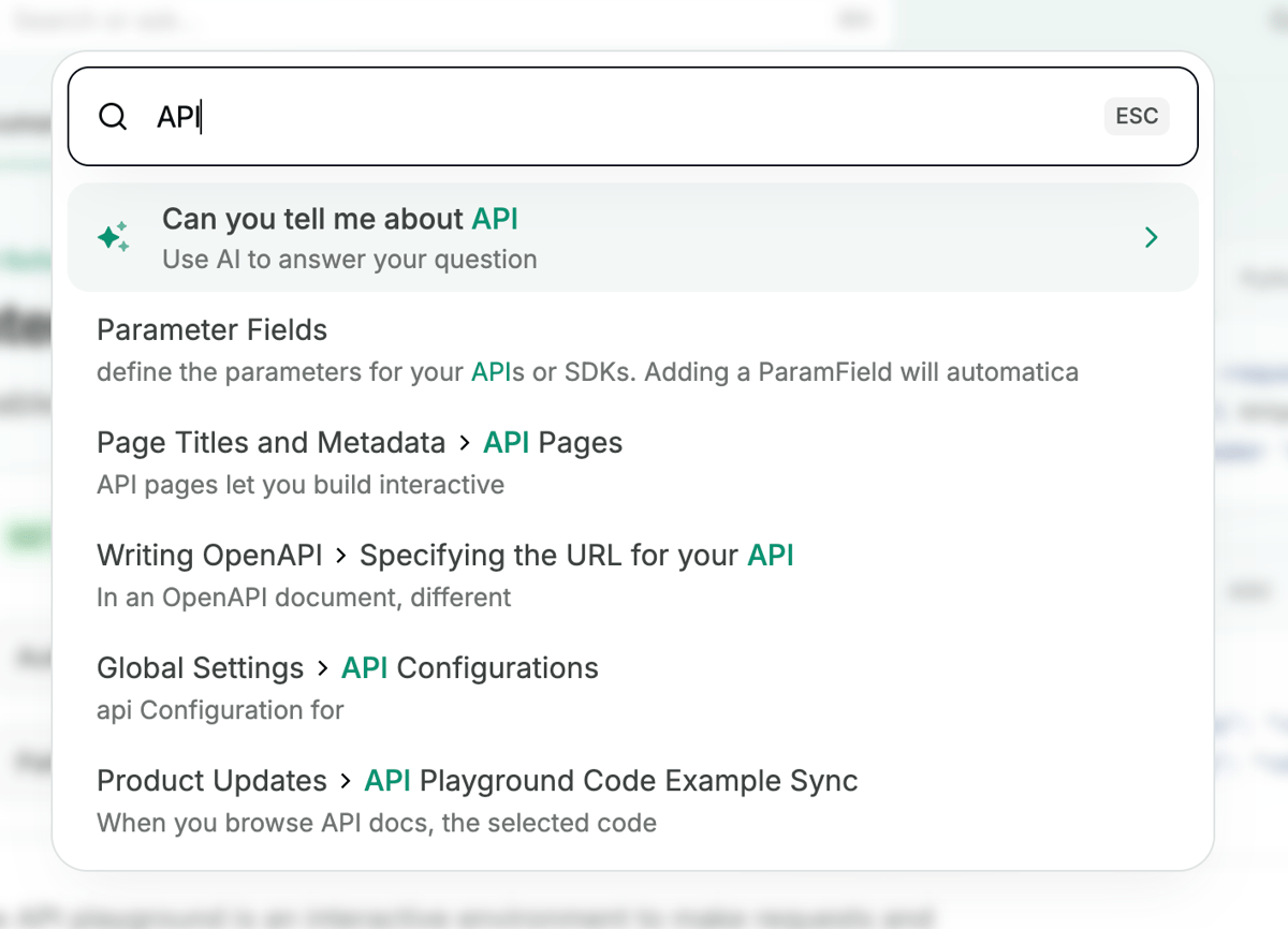 Mintlify
				input search ui component