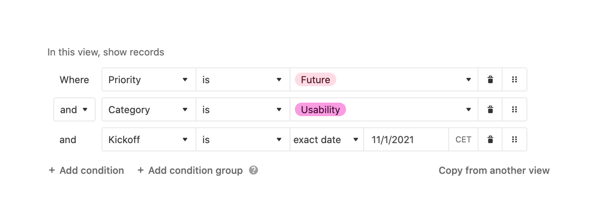 Airtable
				query builder ui component