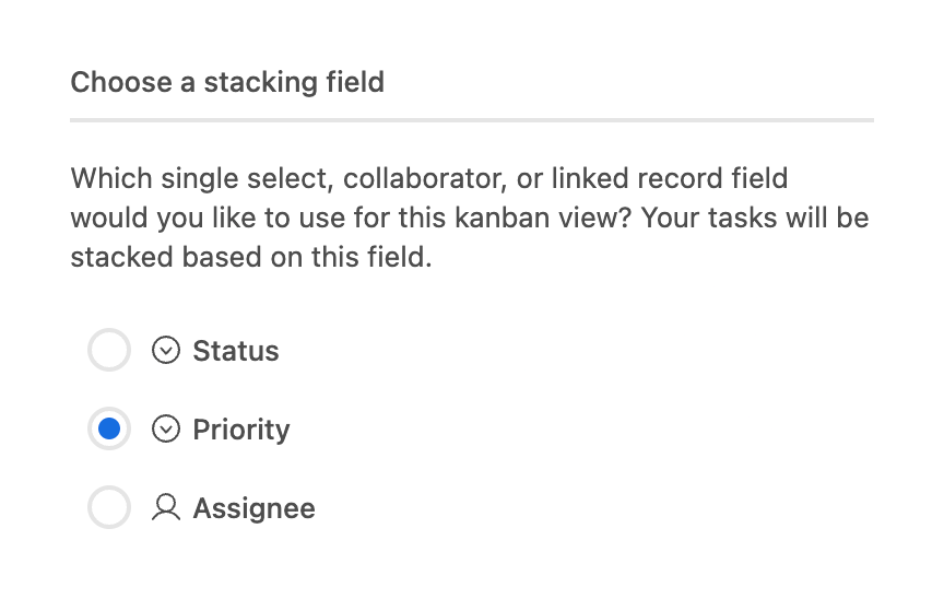Airtable — Checkbox & radio component