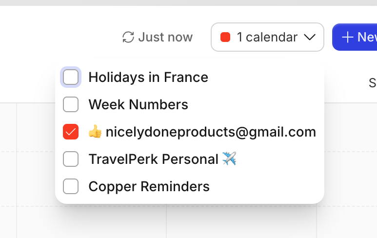 Gather — Dropdown menu component