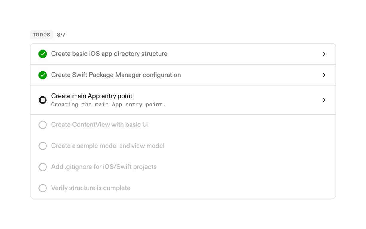 Ona — Vertical list component