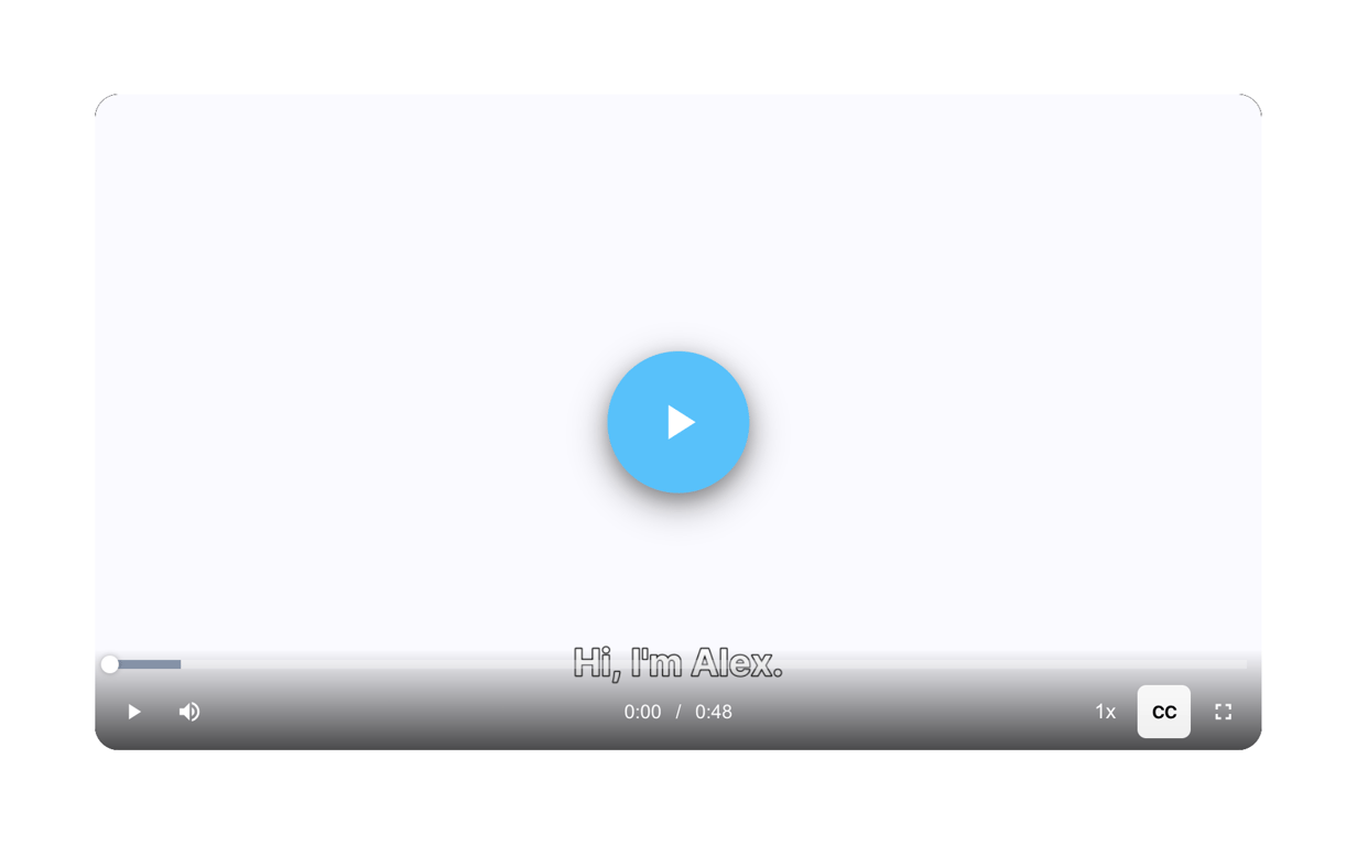 HeyGen — Video player component