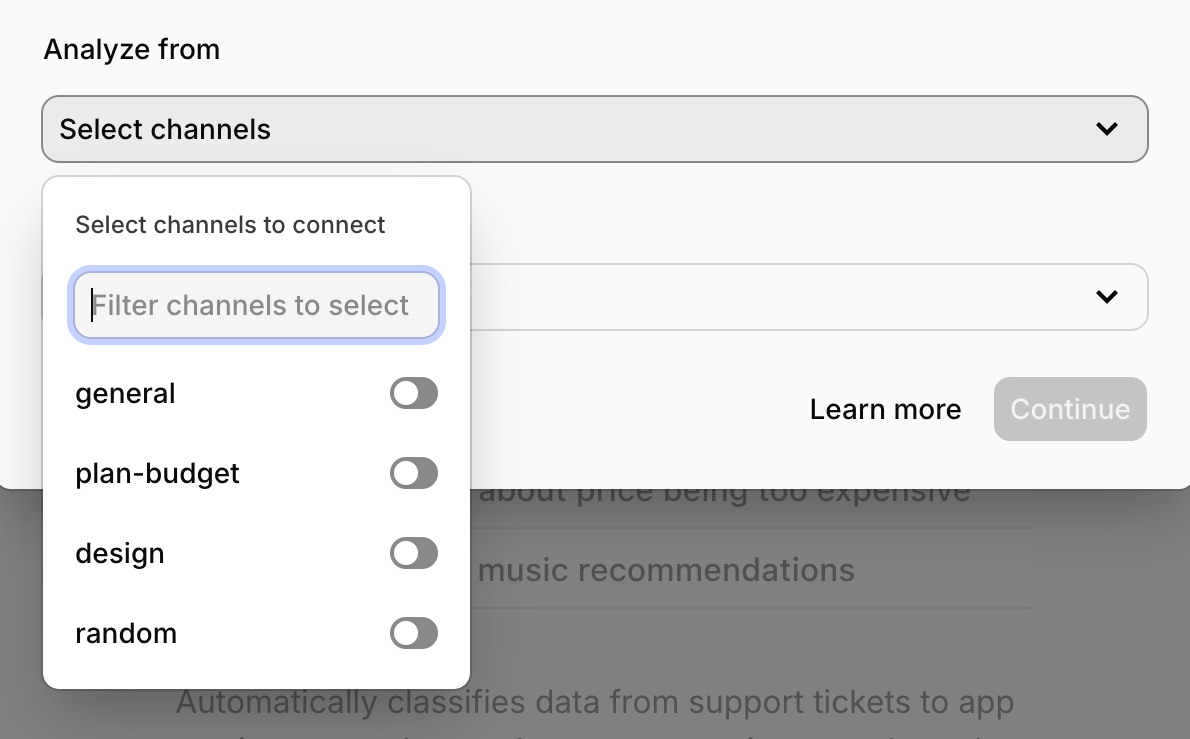 Dovetail — Input multi-select component