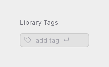 Raster — Input tag component