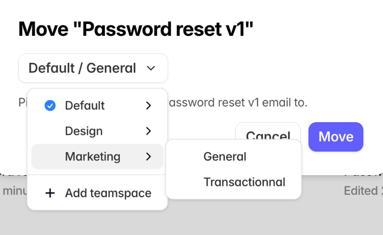 Tabular — Dropdown menu component