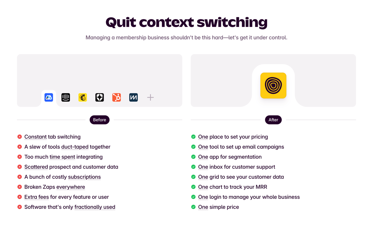 Outseta — Vertical list component