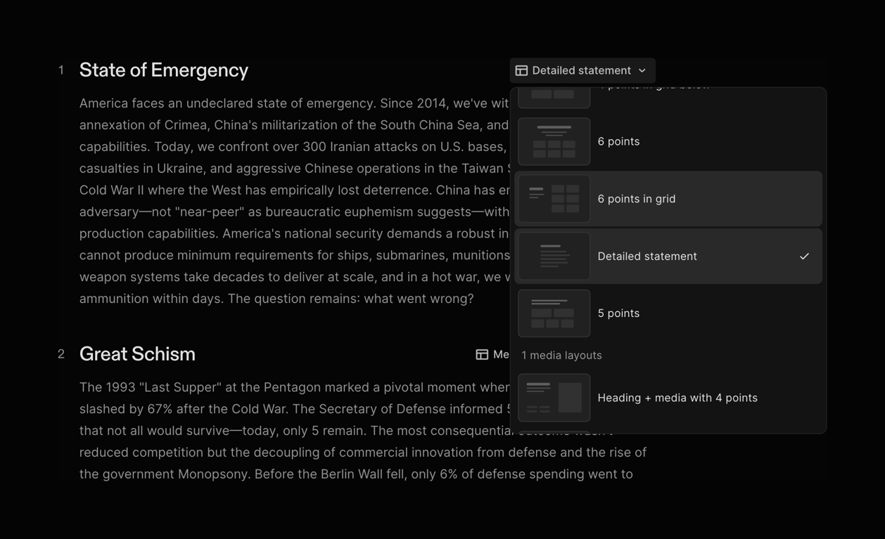 Chronicle — Theme settings component