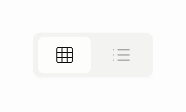 Super — Segmented control component