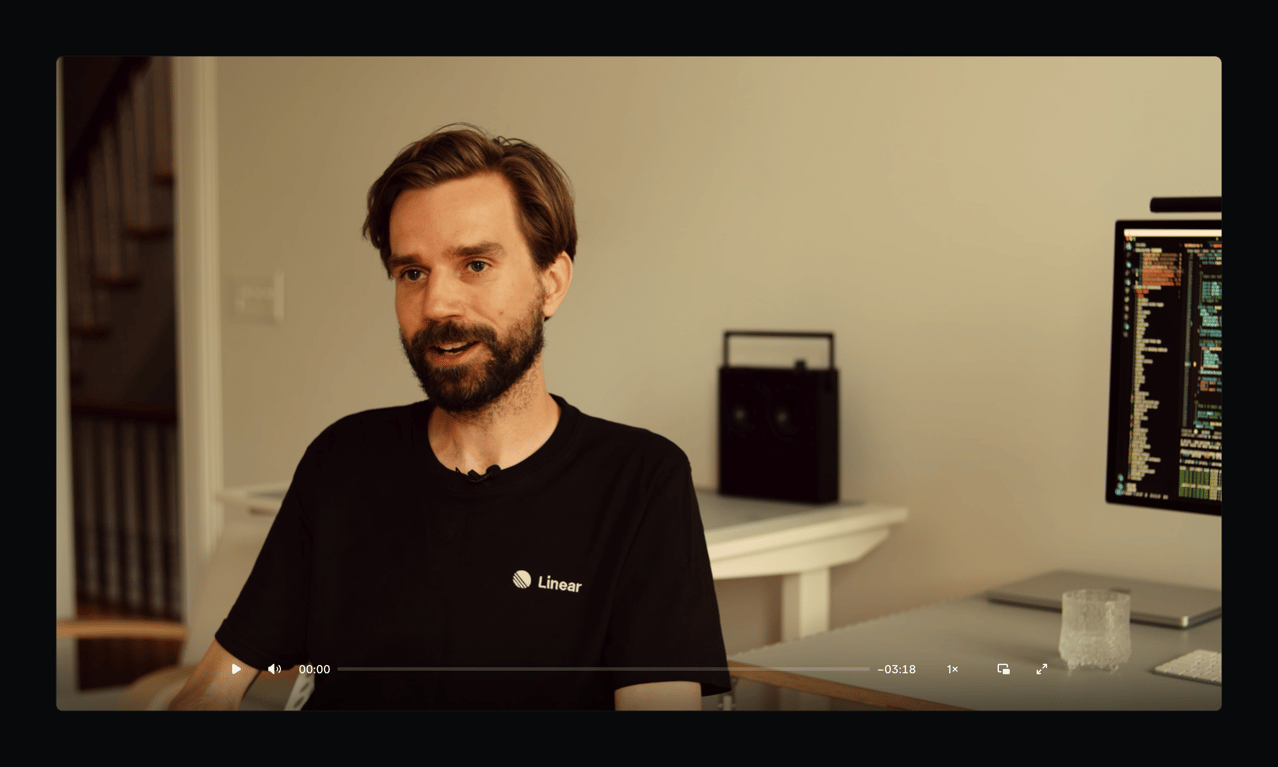 Linear — Video player component