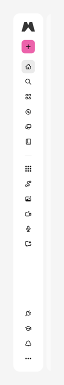 Magnific — Vertical navigation component