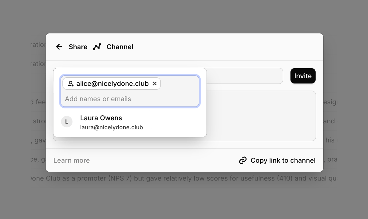 Dovetail — Input tag component