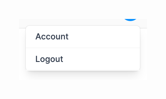 Gladia — Dropdown menu component