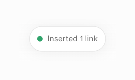 (Basic) Bookmarks — Notification Toast component