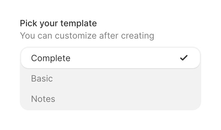 Strut — Input select component