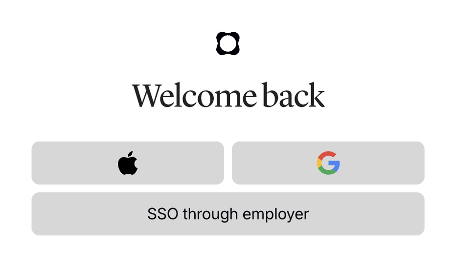 Origin Financial — Social login button component