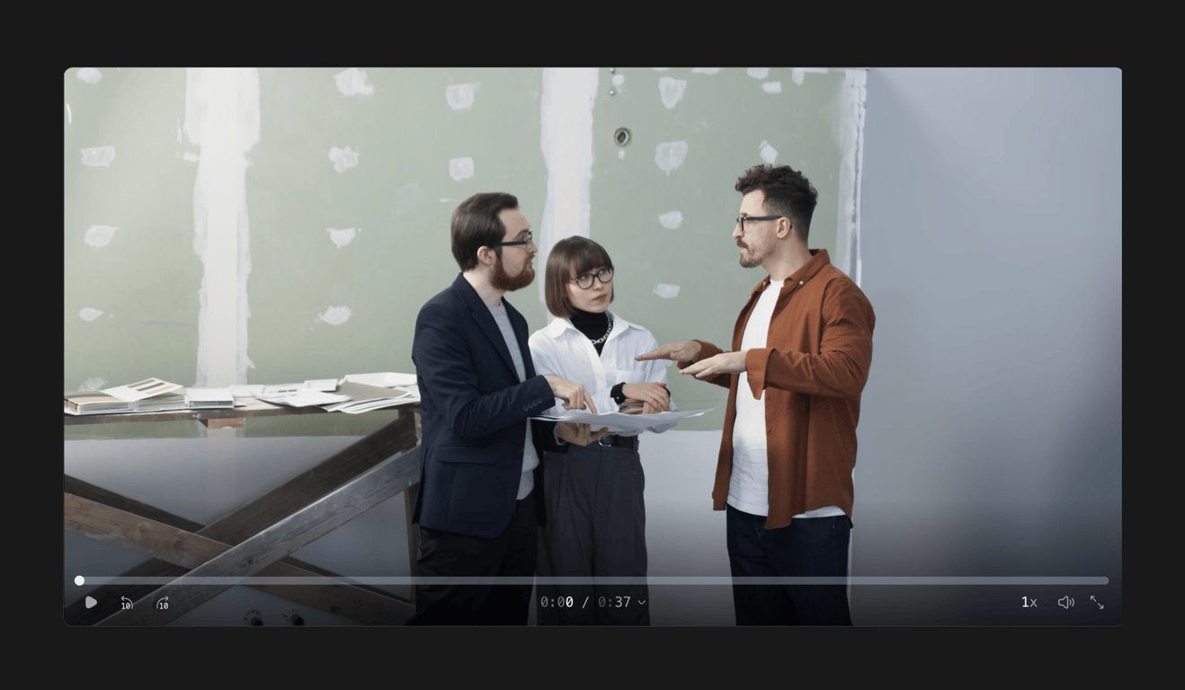 Flask — Video player component
