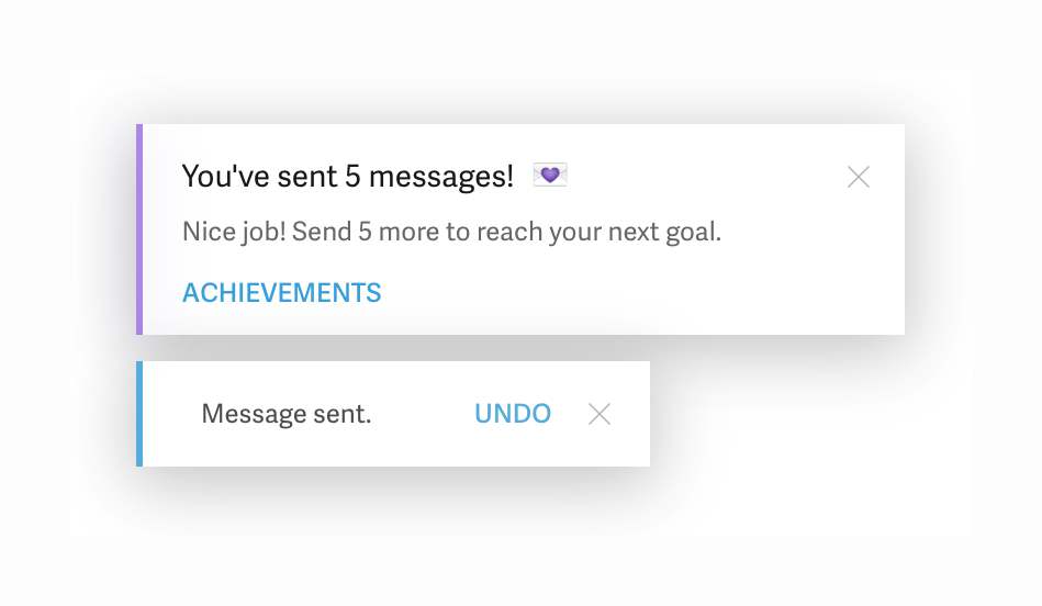 Superhuman — Notification Toast component