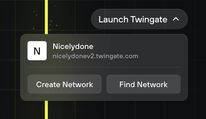 Twingate — Dropdown menu component