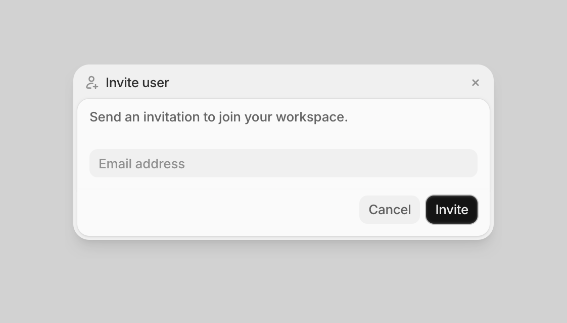 Tembo — Modal component