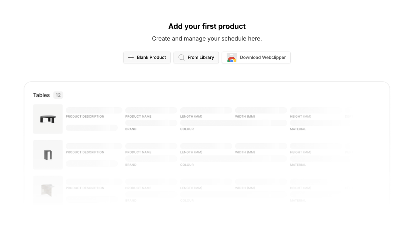 Programa — Empty state component