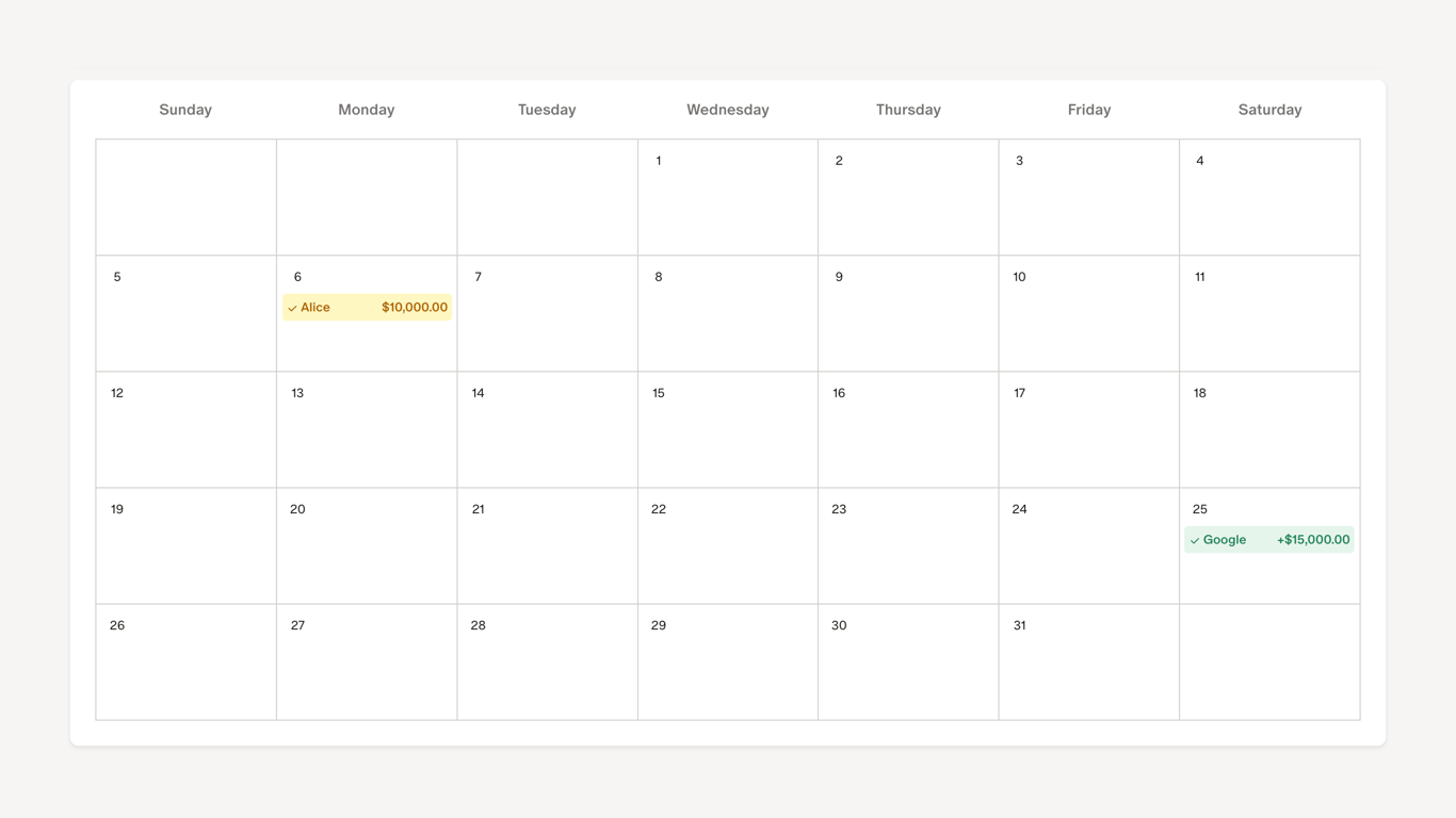 Monarch — Timeline & history component