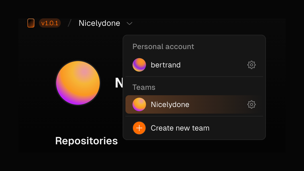 Basehub — Dropdown menu component