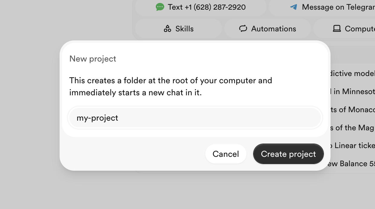 Bud — Modal component