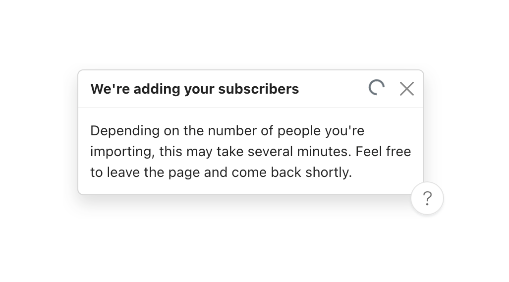 Audienceful — Notification Toast component