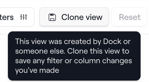 Dock — Tooltip component