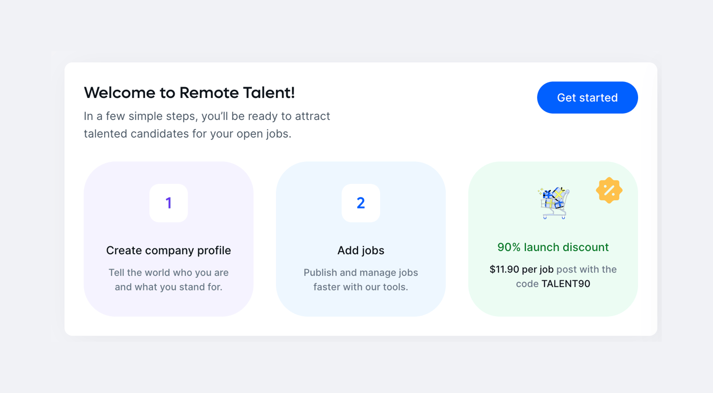 Remote — Card component