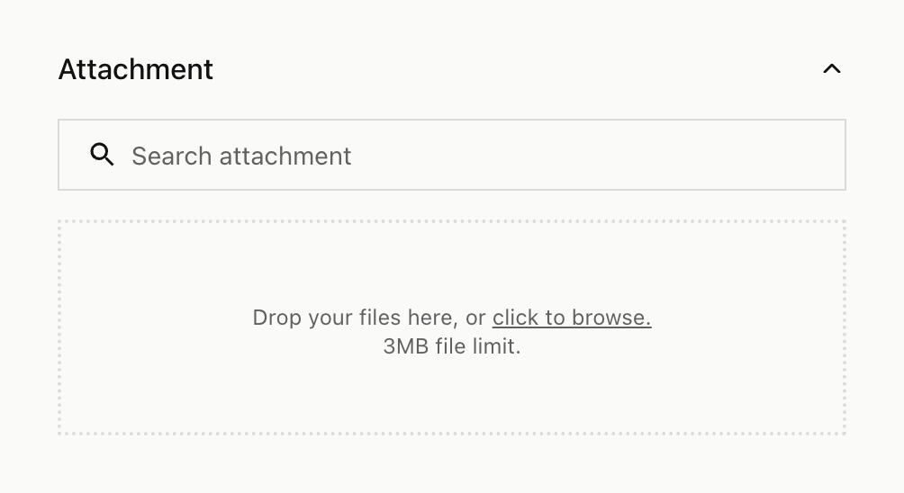 Midday — File upload input component