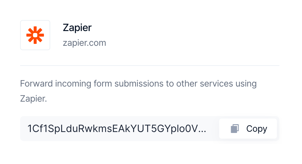 Formcarry — Click to copy component