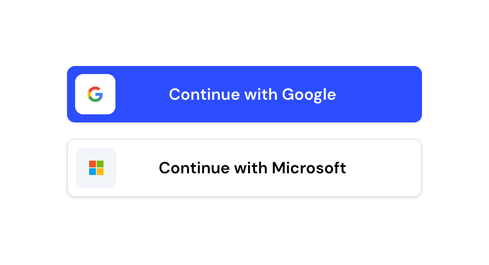 Fyxer — Social login button component